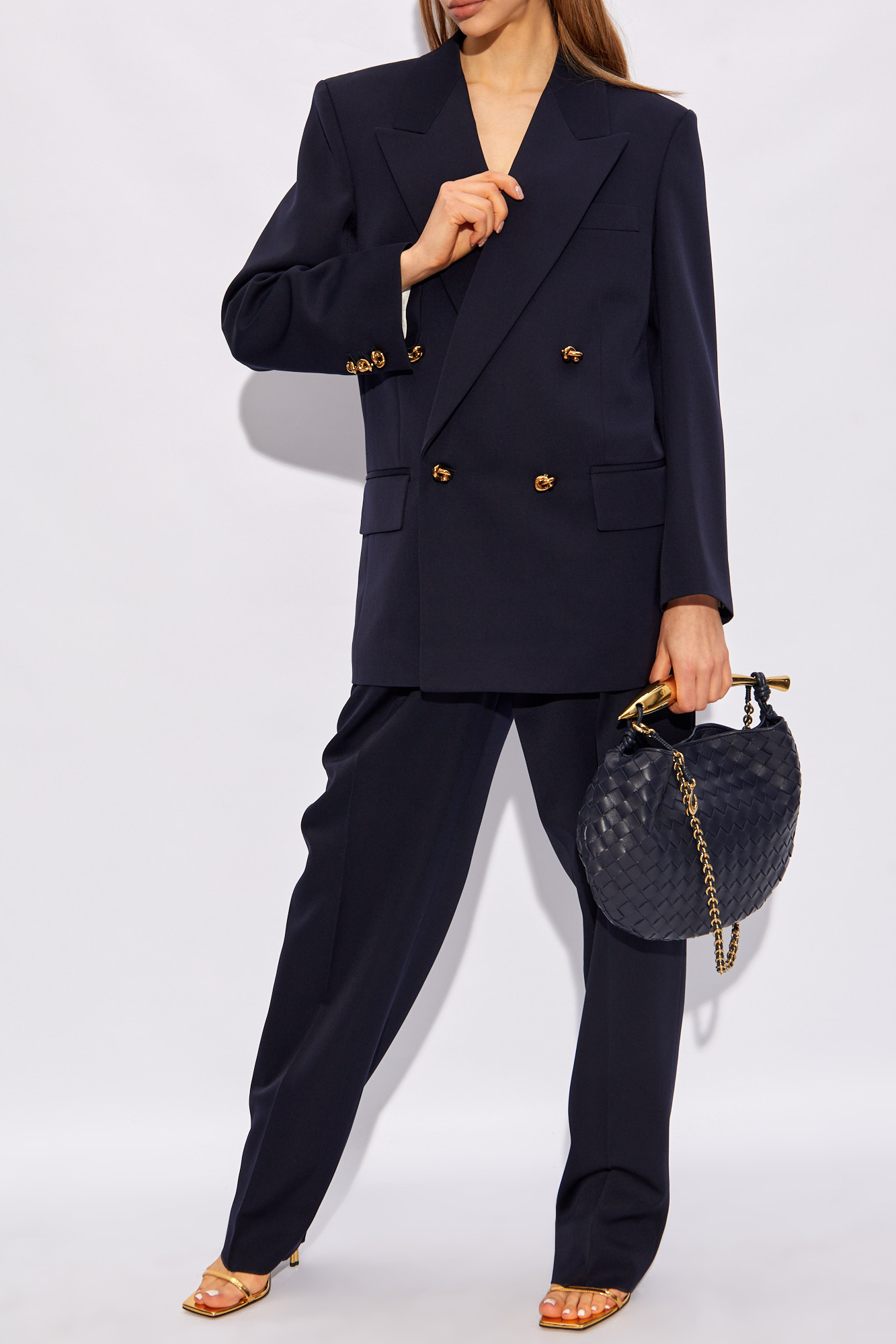 ジャケット bottega veneta double breasted jacket Navy blue Double-breasted jacket Bottega Veneta - Vitkac AS